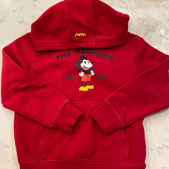 Disney + Vans Shirts \u0026 Tops | Vans + Mickey Mouse Hoodie | Color: Red | Size: 45 | Splendo's Closet